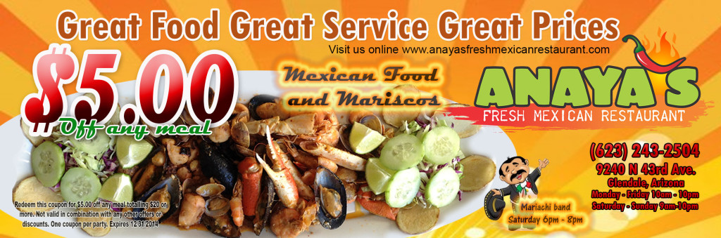 Anaya’s New Menu is Here!